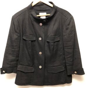 VTG Laurel Escada linen blend blazer jacket 12